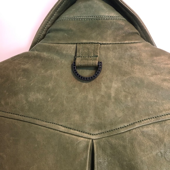 SOLD! Kelly Wearstler Asymmetrical lambskin Leather Jacket - Picture 5 of 16